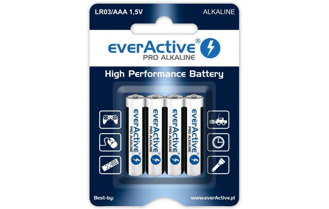 Baterie alkaliczne 1,5V AAA everActive