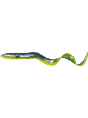 Przynęta gumowa 3D LB Real Eel Green Yellow Glitter 15cm Savage Gear