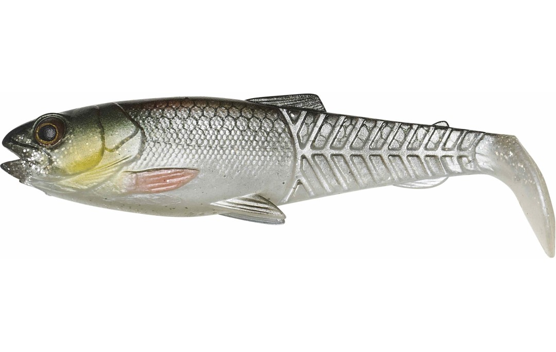 Przynęta gumowa Craft Cannibal Paddletail 8,5cm Green Silver Savage Gear